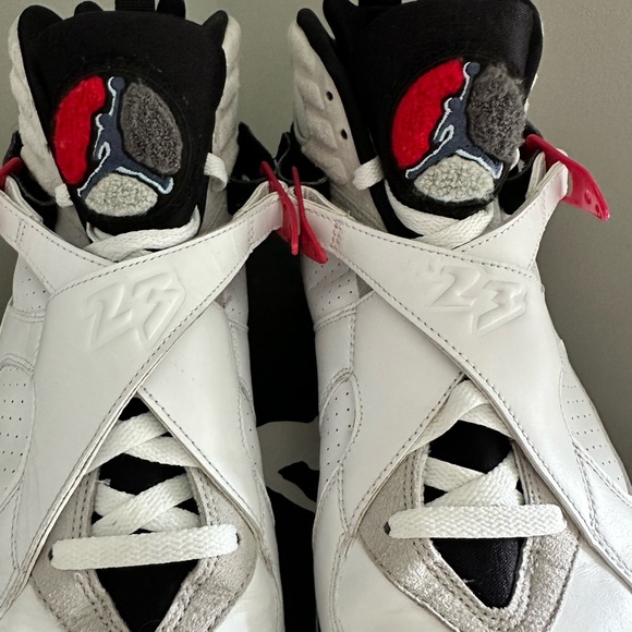 Air Jordan 8 Retro 'Bugs Bunny' 2013 White / Black/ True Red - Picture 11 of 13